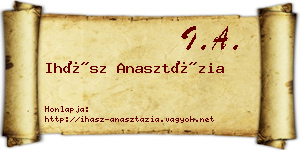Ihász Anasztázia névjegykártya